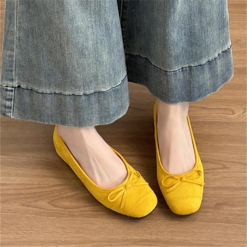 Women's Hidden Heel Ballet Flats - Comfortable Casual Walking Shoes