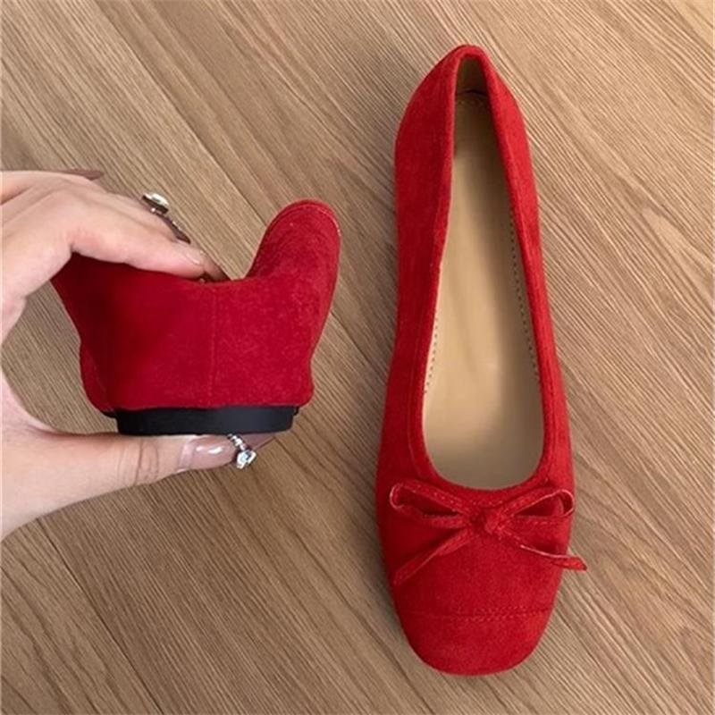 Women's Hidden Heel Ballet Flats - Comfortable Casual Walking Shoes