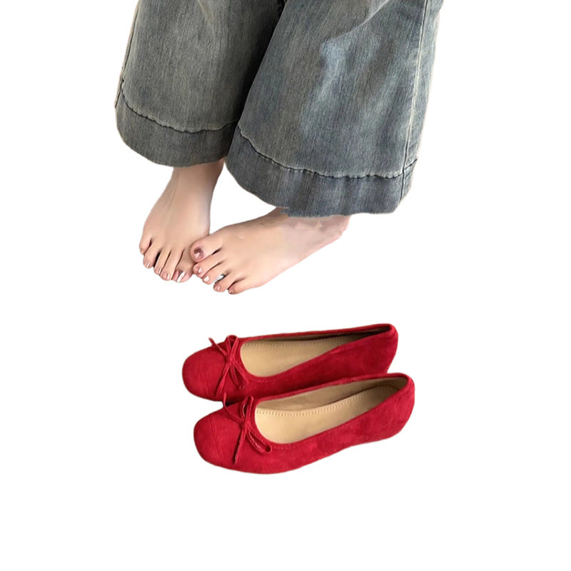 Women's Hidden Heel Ballet Flats - Comfortable Casual Walking Shoes