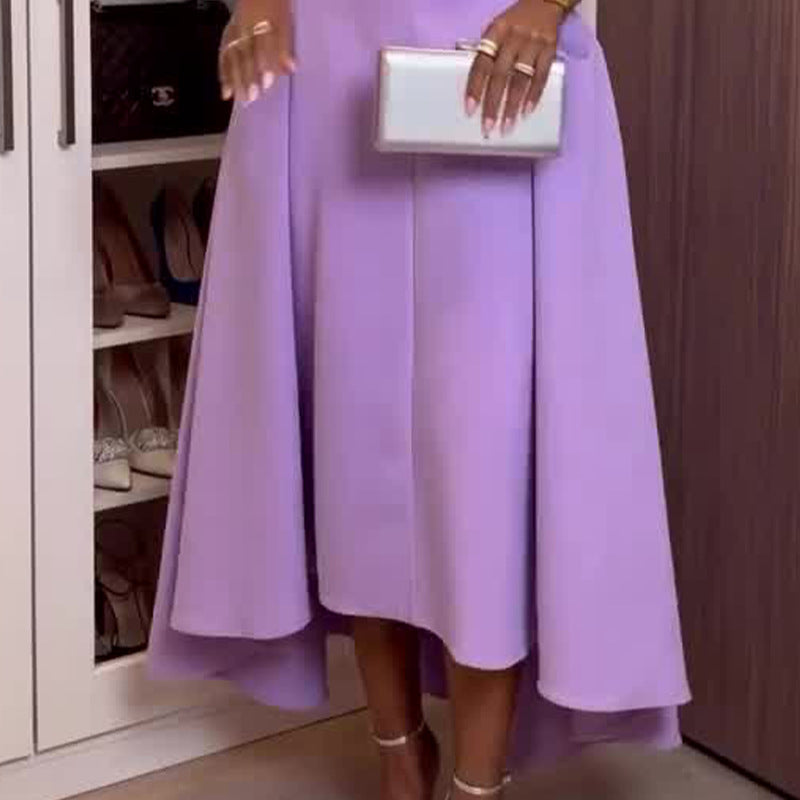 Elegant Sleeveless Crew-neck Maxi Dress for Women