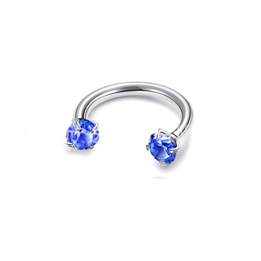 Round Double-Zircon Nose Ring - Stunning Statement Ring