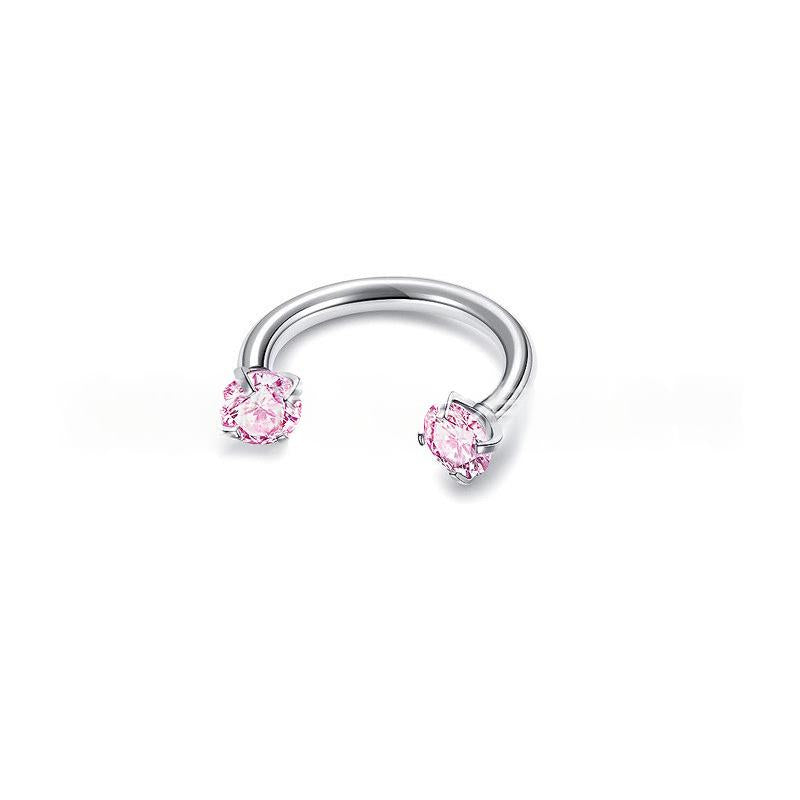 Round Double-Zircon Nose Ring - Stunning Statement Ring