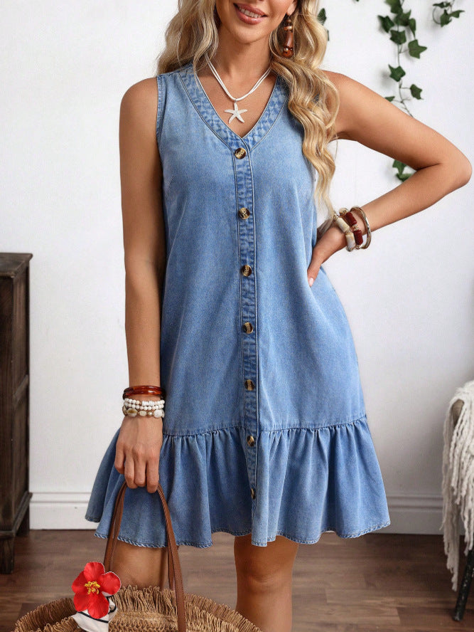 Womens Casual Sleeveless Dress for Effortless Style