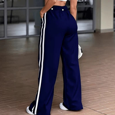 Seamed Draping Outerwear-style Floor-length Pants