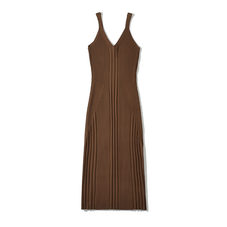 Sweet and Sexy Strap Dress Waist-Cinching Maxi Skirt