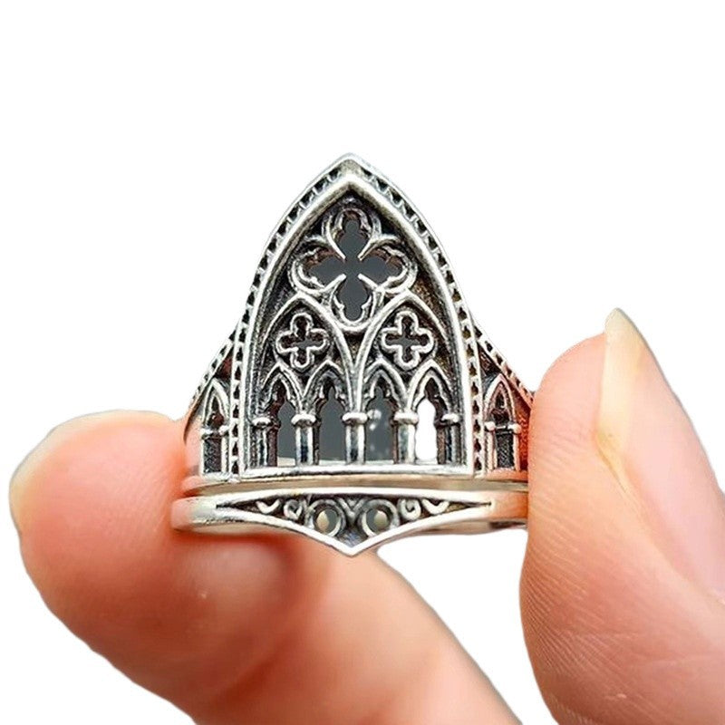 Fashionable Vintage Castle-Style Statement Ring for You