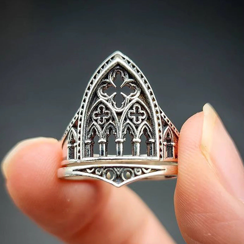 Fashionable Vintage Castle-Style Statement Ring for You