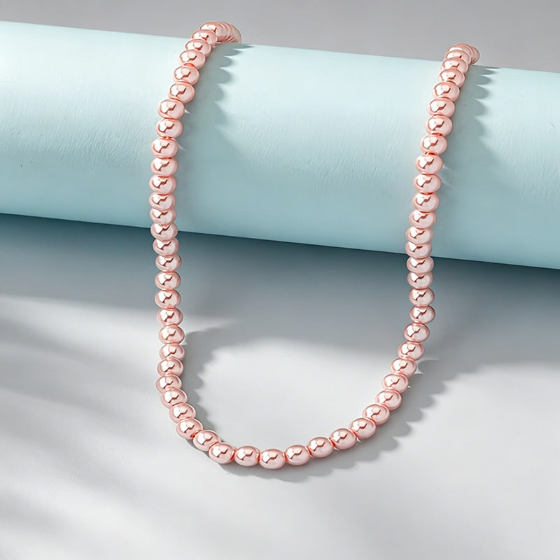 Simple and Casual Pearl Clavicle Necklace for Women