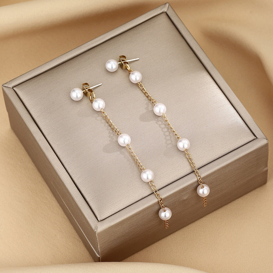 Long Tassel Elegant Earrings for Women - Trendy Stud Earrings