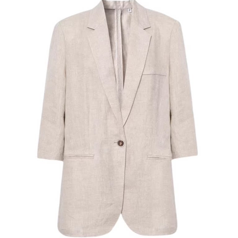 Womens Old Money Style Linen Blazer for Effortless Elegance