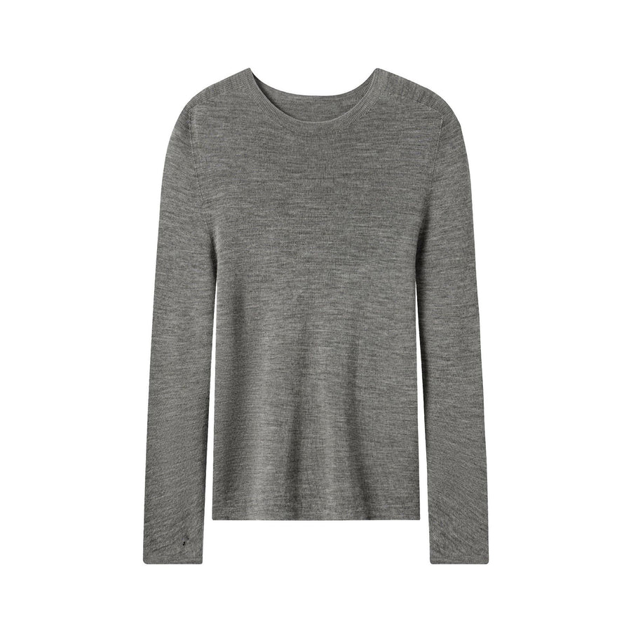 Womens Versatile Crew-neck Knit Bottoming Sweater