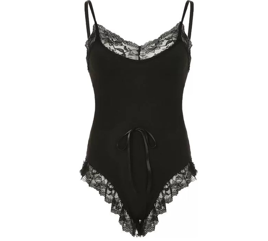 Lace-trimmed Shapewear Bodysuit for Effortless Elegance