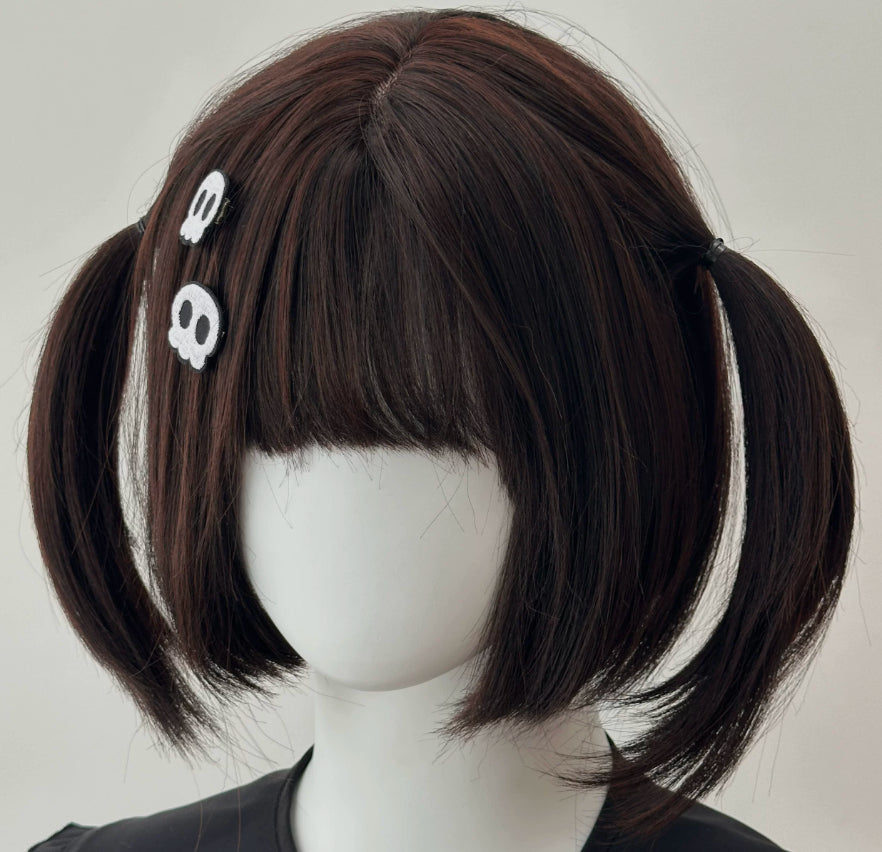 Subculture Skull Bang Clip - Cute Dark Hairpin for Stylish Looks