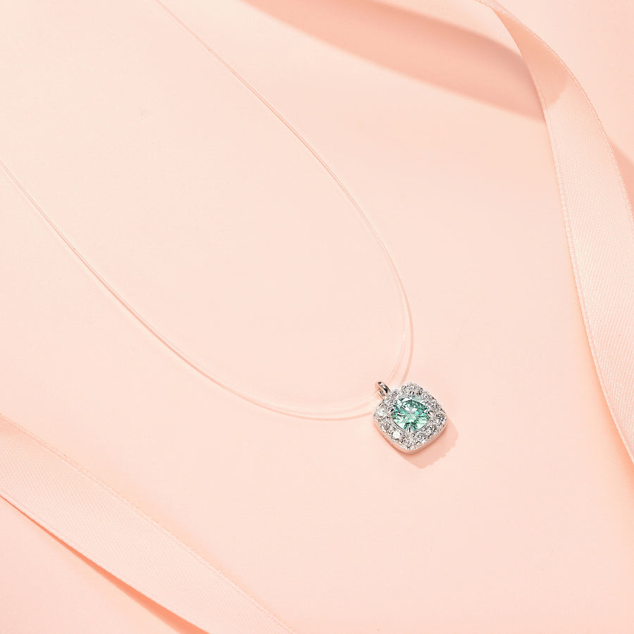 Elegant Mozanite Clavicle Necklace for Women - Dazzling Design