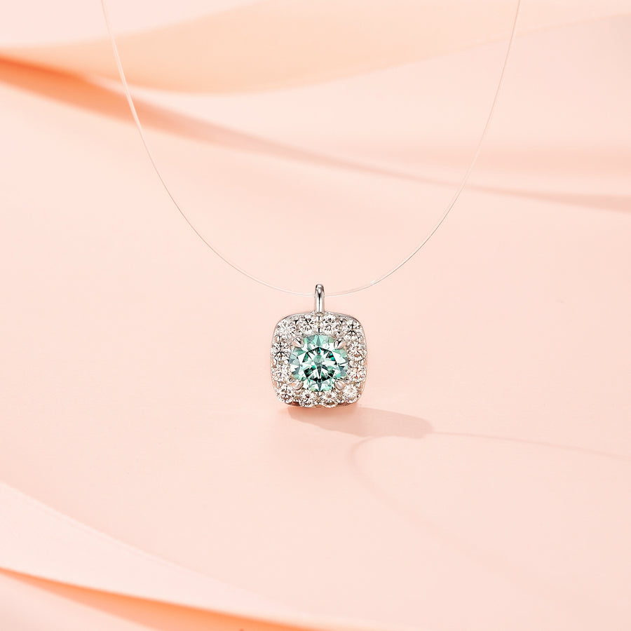 Elegant Mozanite Clavicle Necklace for Women - Dazzling Design