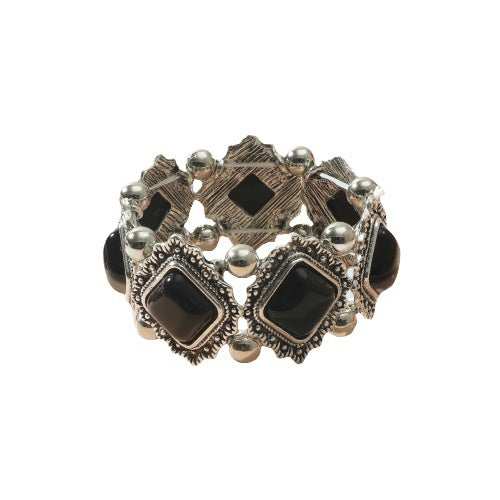 Retro Alloy Turquoise Elastic Bracelet for Women