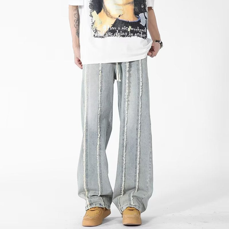 Ins Hong Kong Style Straight Jeans for Every Season