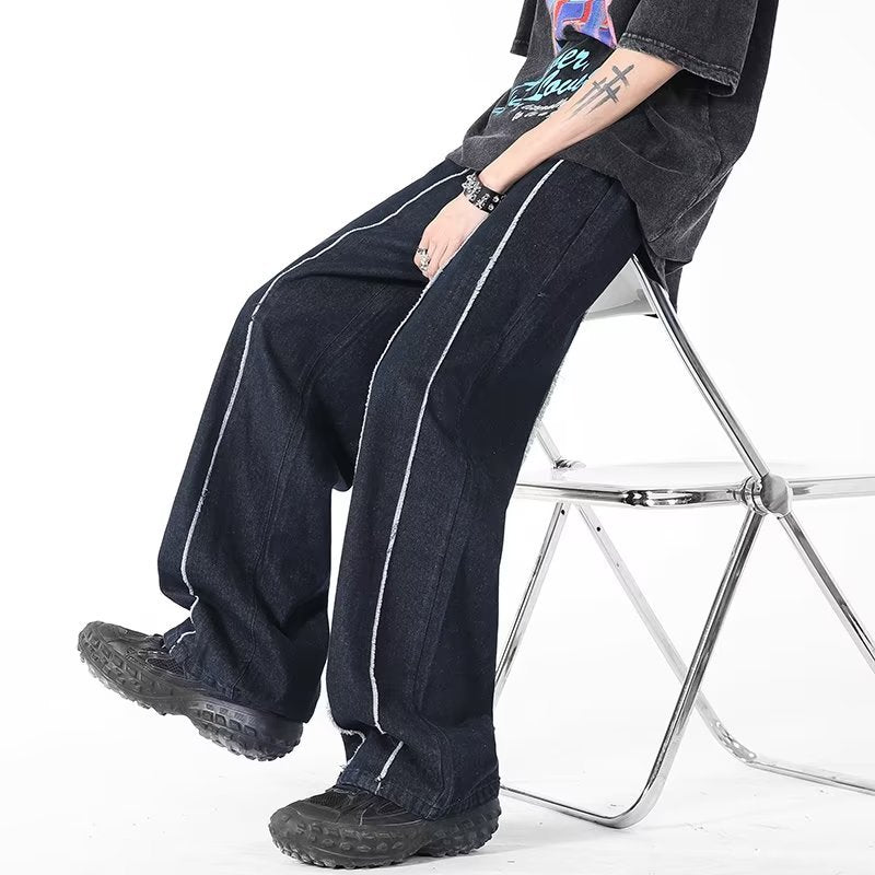 Ins Hong Kong Style Straight Jeans for Every Season