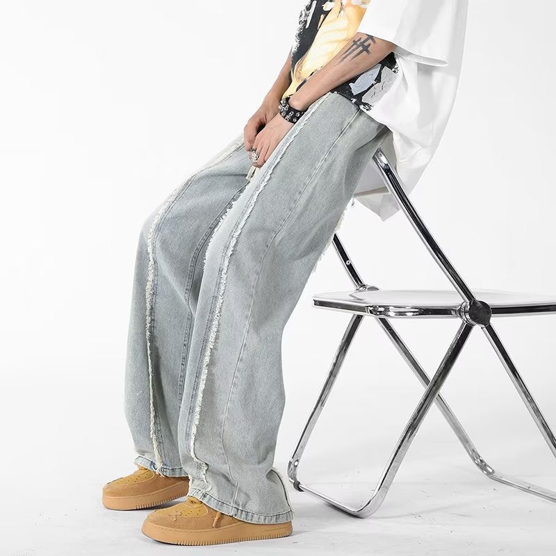 Ins Hong Kong Style Straight Jeans for Every Season