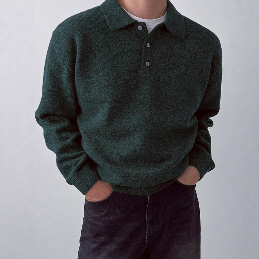 Turtleneck Knit Top for Layering with a Thick Outer Coat