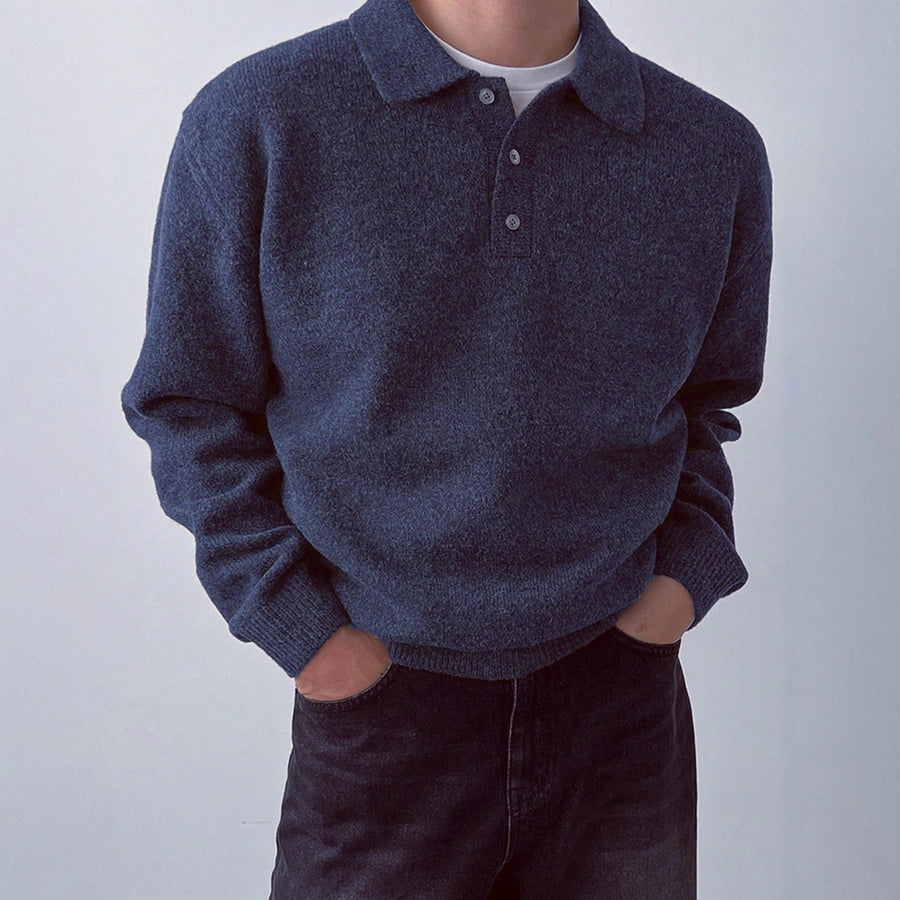 Turtleneck Knit Top for Layering with a Thick Outer Coat