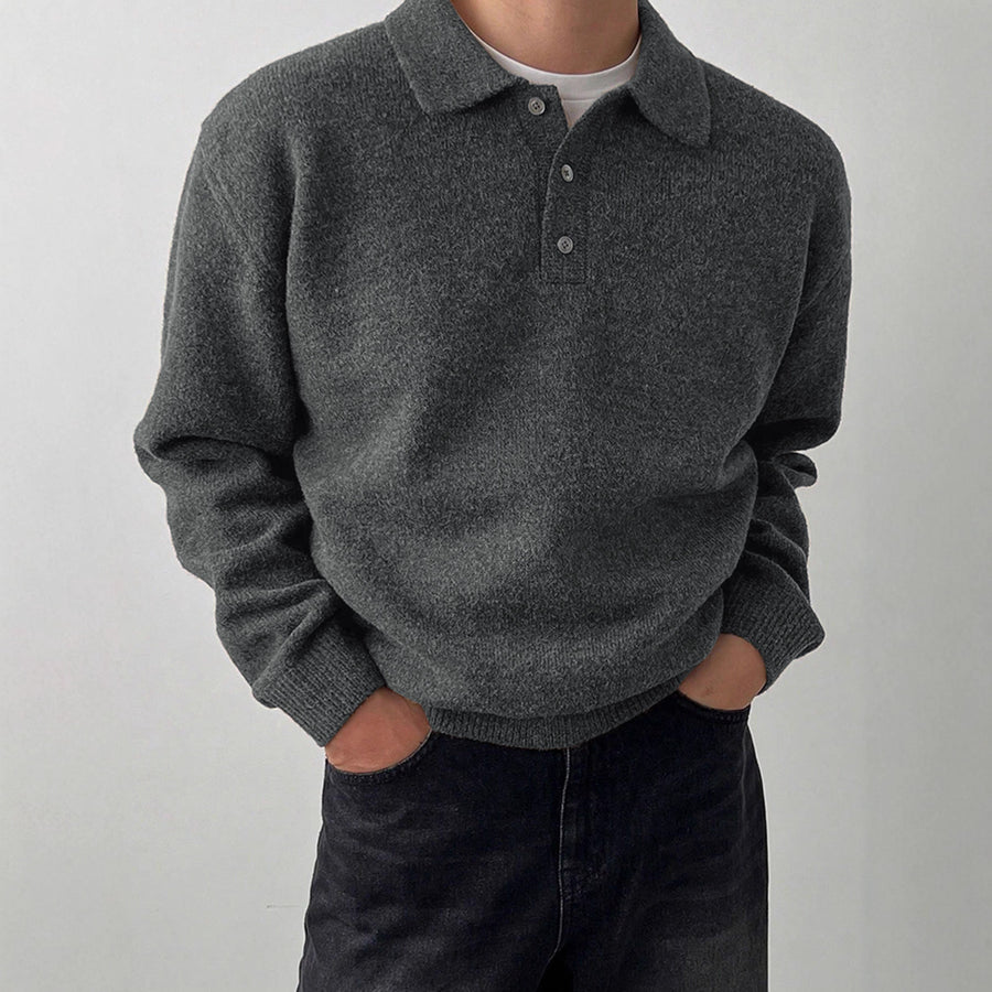 Turtleneck Knit Top for Layering with a Thick Outer Coat