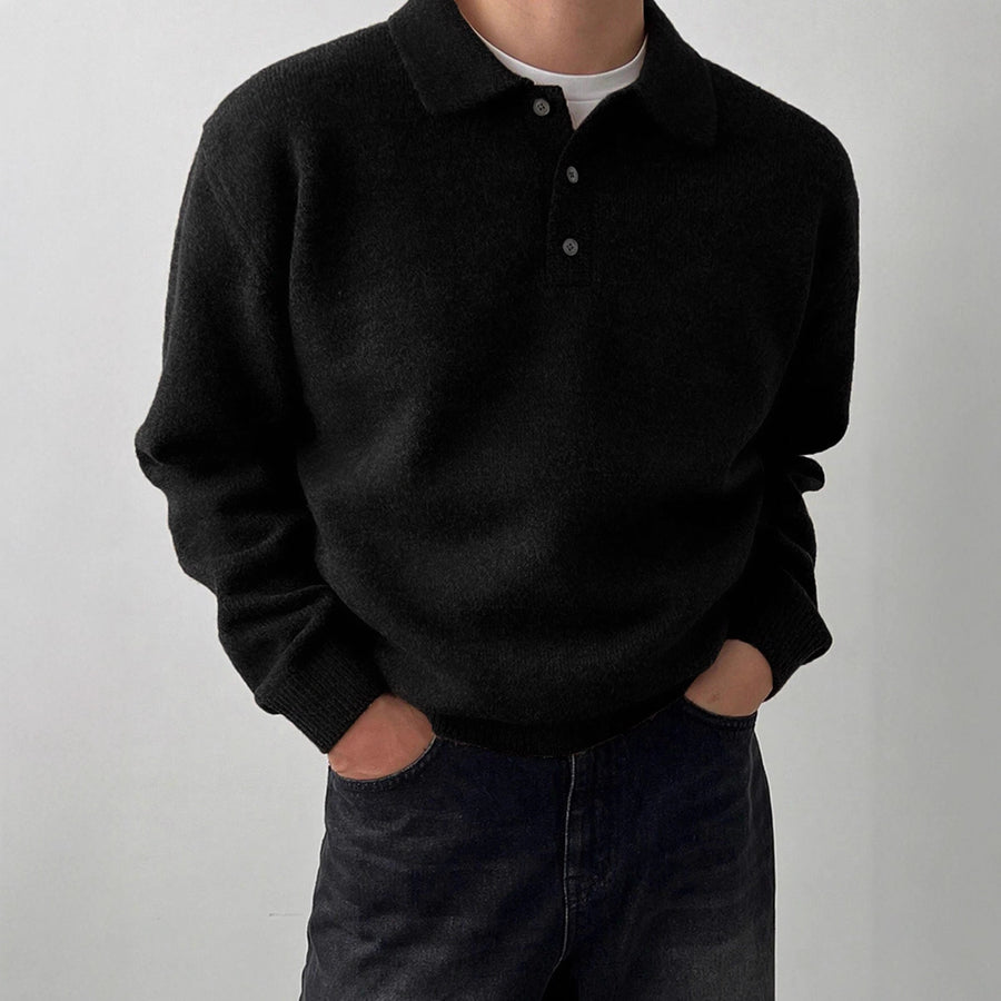 Turtleneck Knit Top for Layering with a Thick Outer Coat