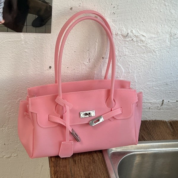 Korean-style Casual Transparent Jelly Crossbody Bag