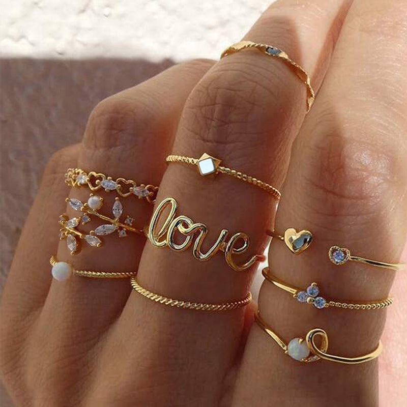 Creative Vintage Womens Knuckle Ring Set - Unique Style