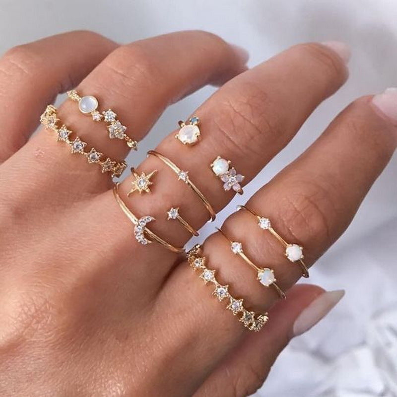 Creative Vintage Womens Knuckle Ring Set - Unique Style