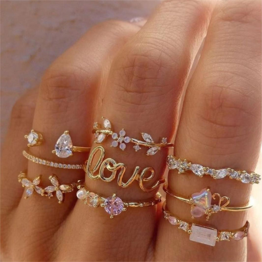 Creative Vintage Womens Knuckle Ring Set - Unique Style