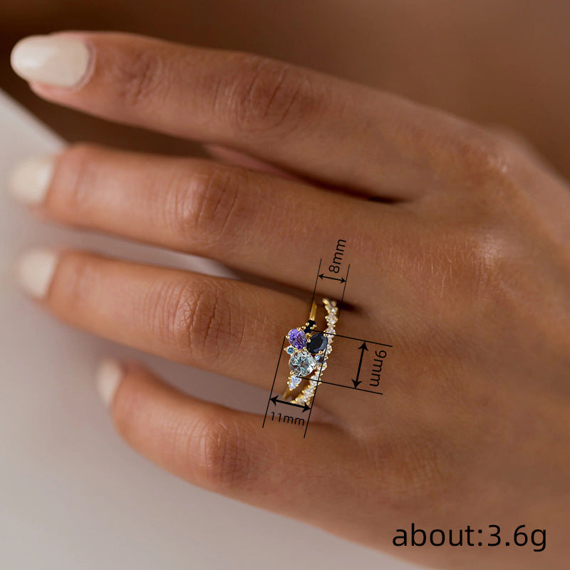 European and American Personalized Stacking Rings for Fashion