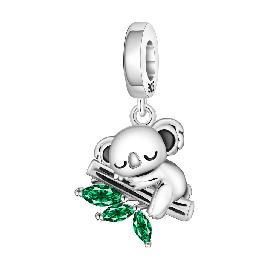 Playful Sloth and Koala Beaded Tennis Bracelet