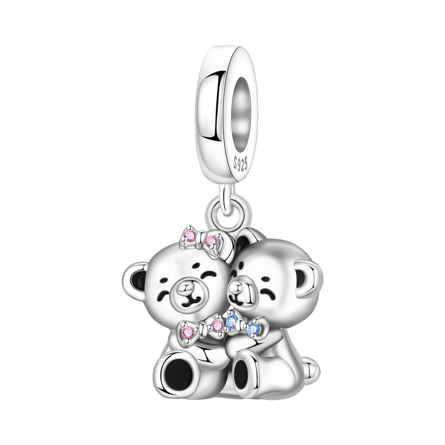 Playful Sloth and Koala Beaded Tennis Bracelet