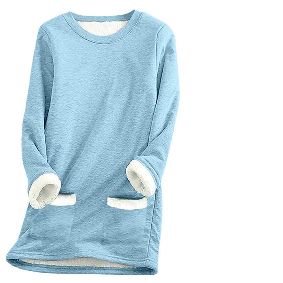 Autumn and Winter Women's Velvet Bottom T-Shirt
