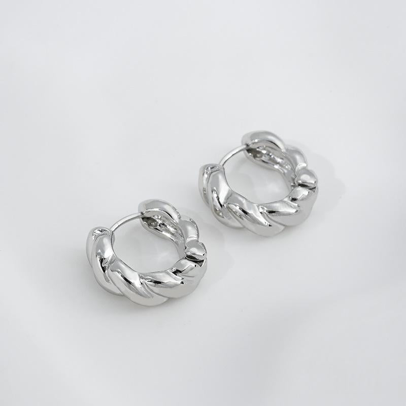 Unique Round Oval Lava-shaped Earrings for Trendy Style