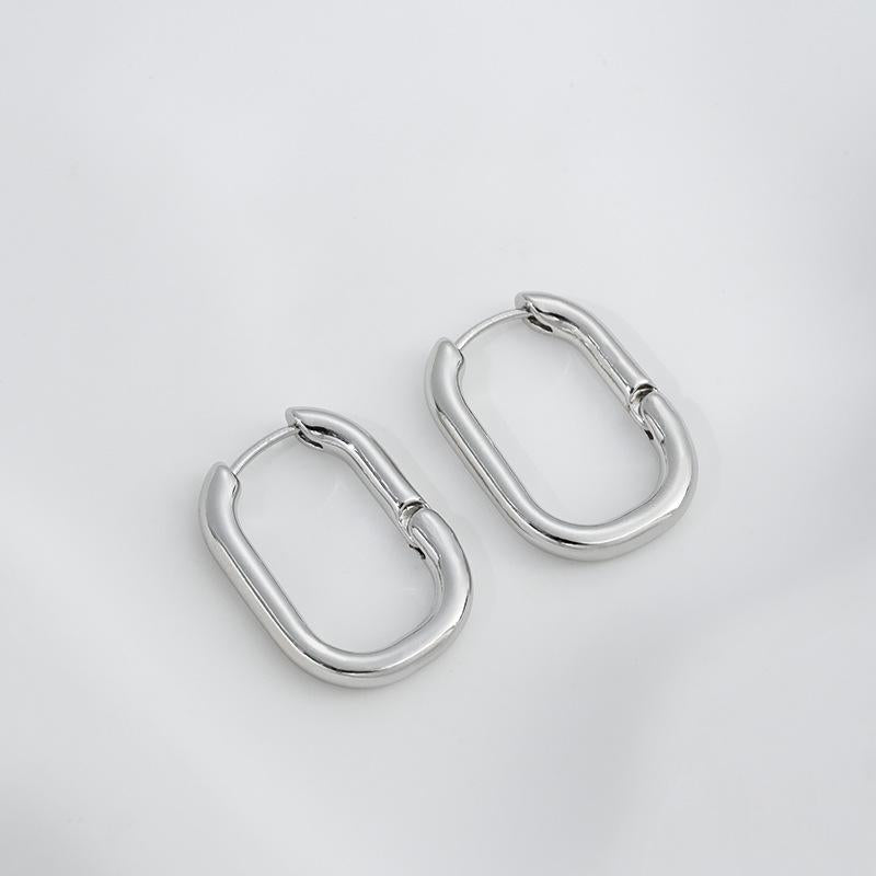Unique Round Oval Lava-shaped Earrings for Trendy Style