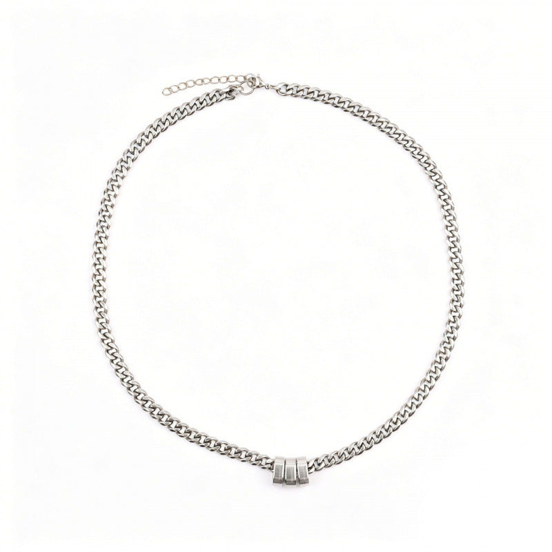 Adjustable Cuban Chain Pendant Necklace for Stylish Looks
