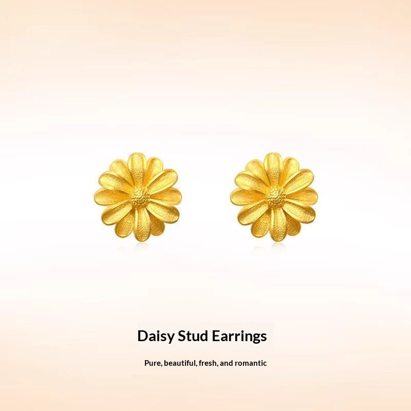 Golden Stud Earrings - Versatile Ear Jewelry for Every Occasion