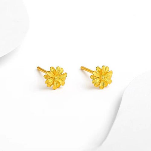 Golden Stud Earrings - Versatile Ear Jewelry for Every Occasion