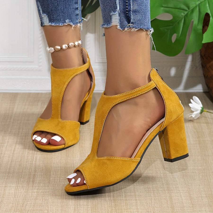 Fashion Buckle Bag with Trendy Fishmouth Sandals for Women
