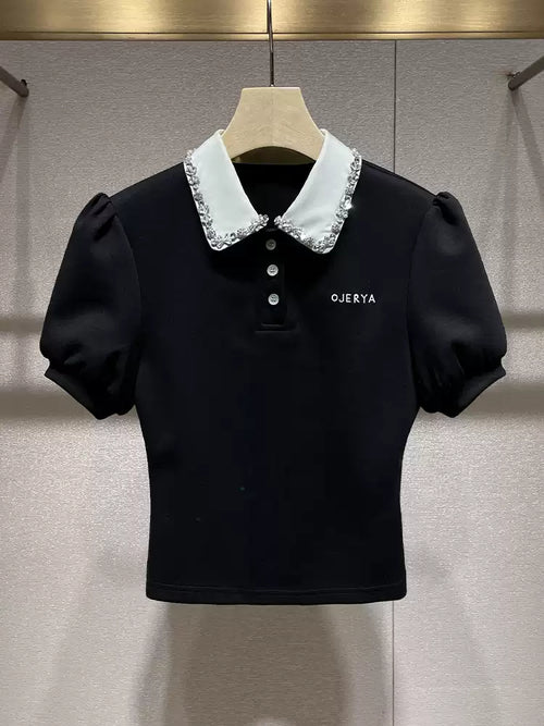 Short-sleeve T-shirt and Fluffy Tiered Skirt Lounge Set
