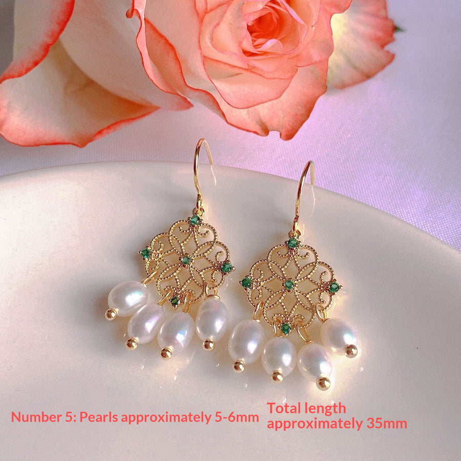 New Natural Freshwater Pearl Stud Earrings - Elegant & Timeless