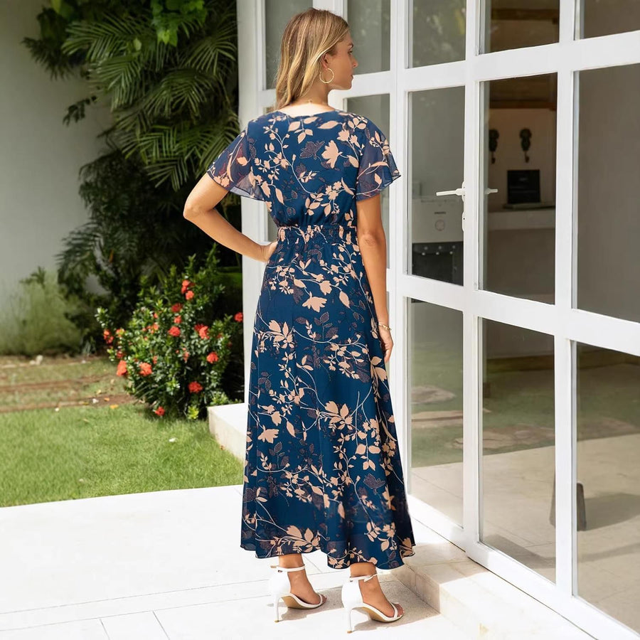 Womens Fashionable Casual Beach Resort Dress for Summer
