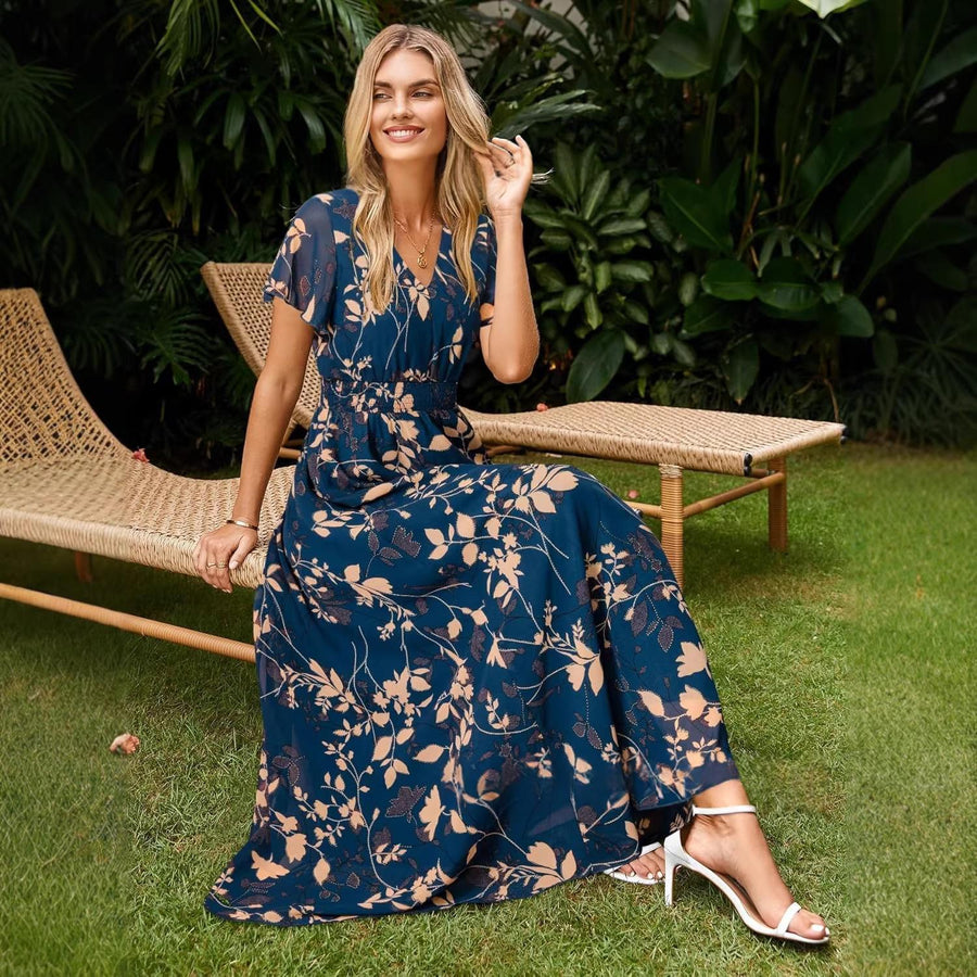 Womens Fashionable Casual Beach Resort Dress for Summer