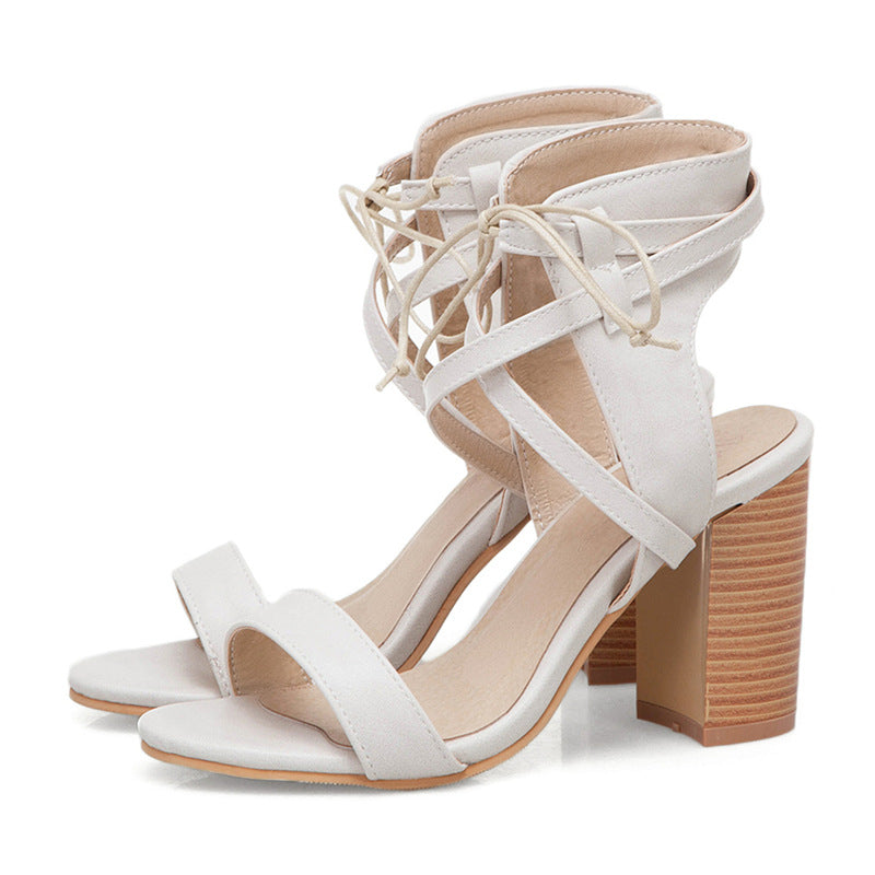 Summer Roman-style Chunky-heel Sandals for Women