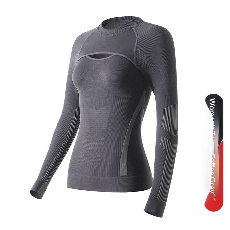 Womens Autumn Winter Quick Drying Ski Base Layer Set