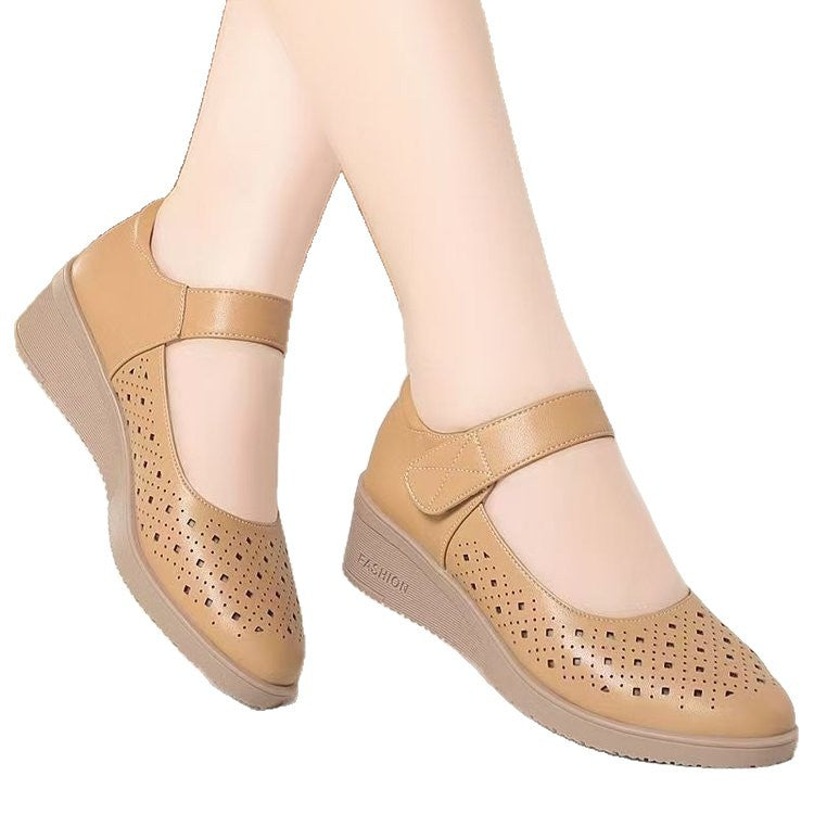 Wedge-heeled Women's Sandals with Soft Sole for Comfort