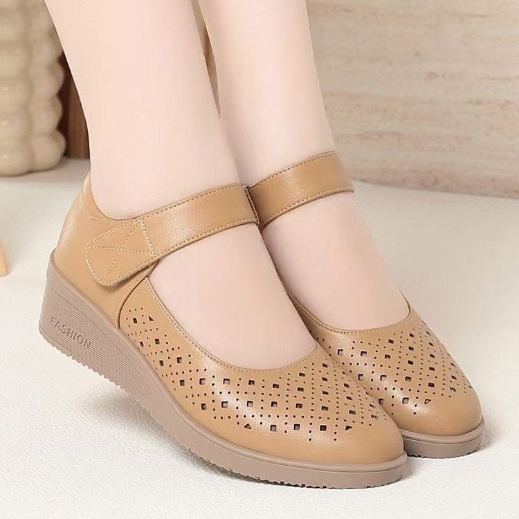 Wedge-heeled Women's Sandals with Soft Sole for Comfort