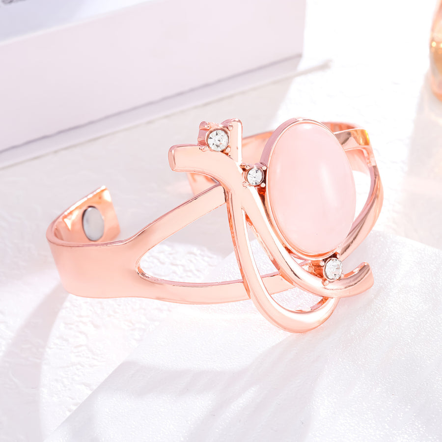 Fashion Cat's Eye Pure Copper Magnet Bracelet for Style